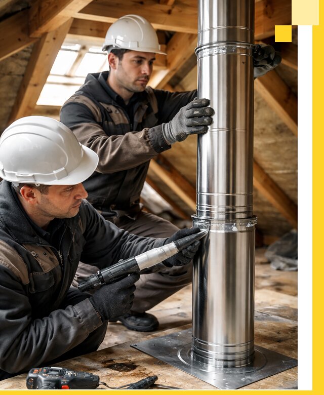 Монтаж дымоходов для каминов в Сальске с гарантией качества