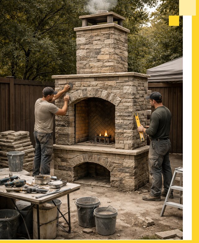 Проектирование и установка уличных каминов в Сальске