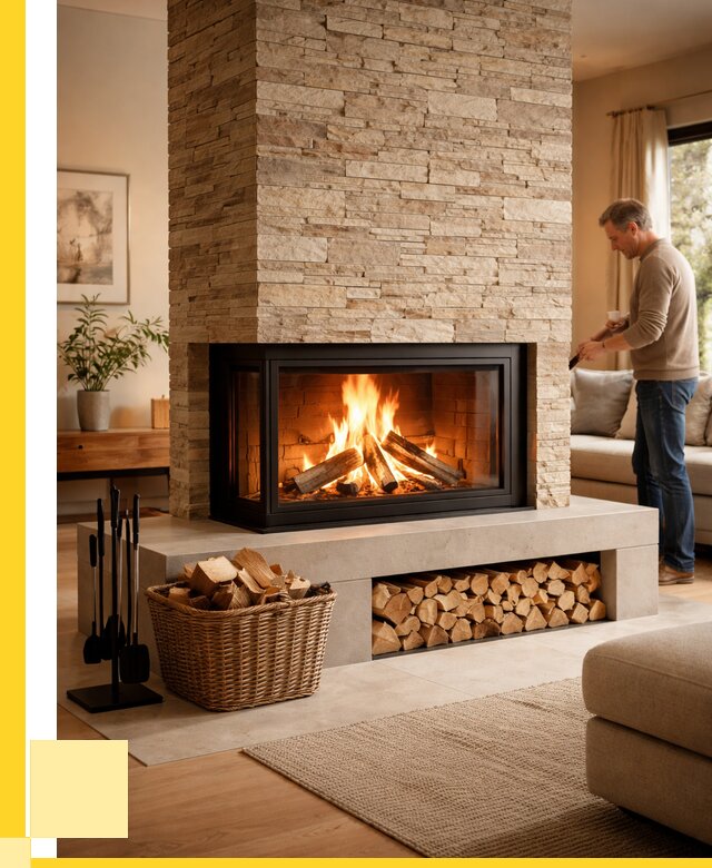 Дровяной камин под ключ в Сальске от 203360 р. | ЭриданСлс