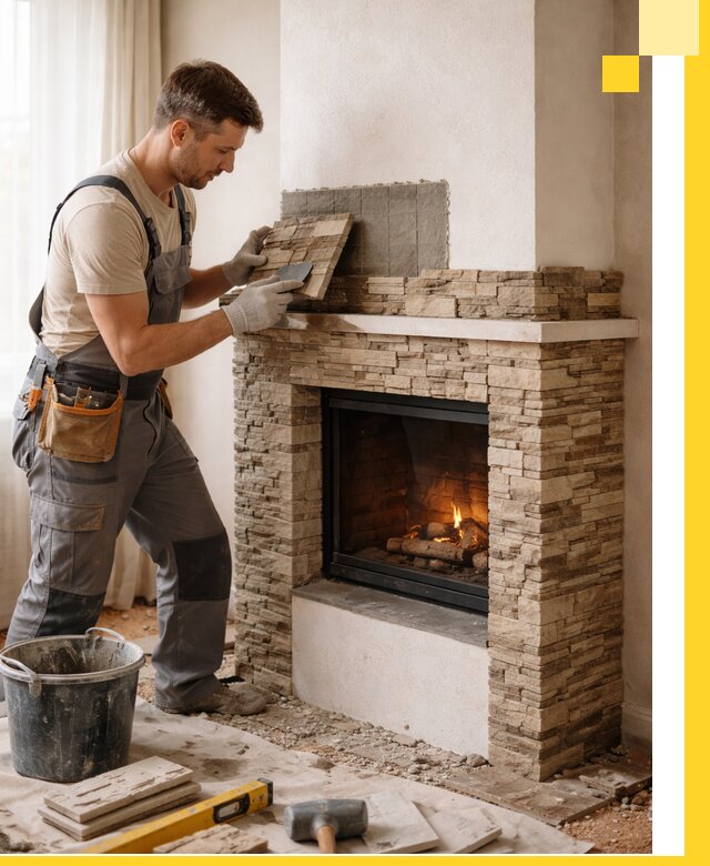 Изготовление и монтаж каминов для дома под ключ в Сальске