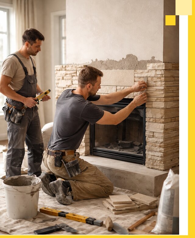 Установка и монтаж каминов для загородного дома в Сальске