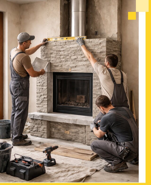 Профессиональный монтаж каминов под ключ в Сальске для дома