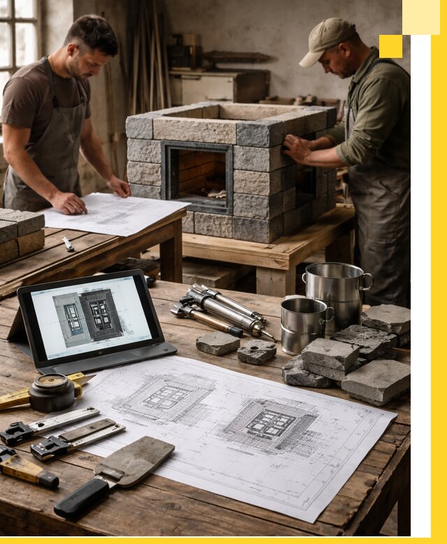 Разработка проектов печей с согласованием и монтажом в Сальске