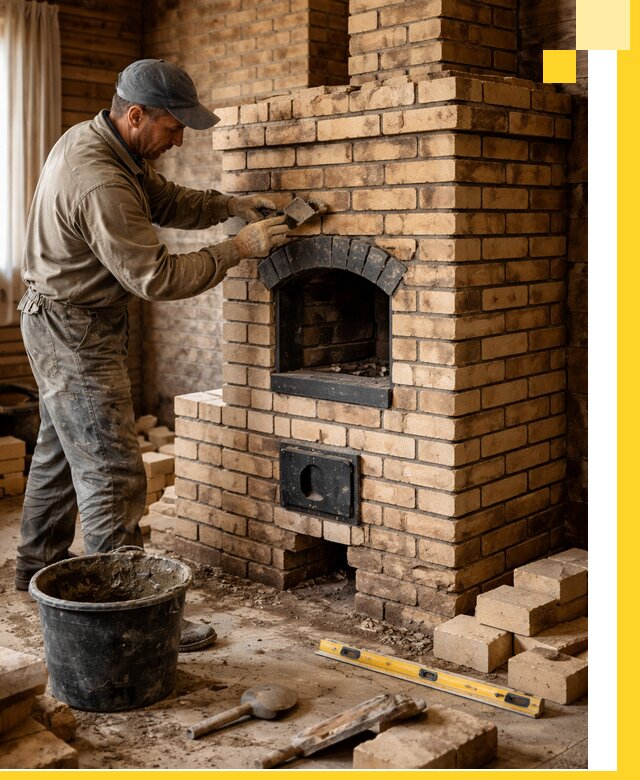 Кирпичные печи под ключ в Сальске: проектирование и кладка