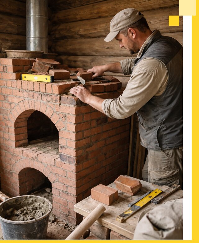 Изготовление и установка русских печей в Сальске под ключ