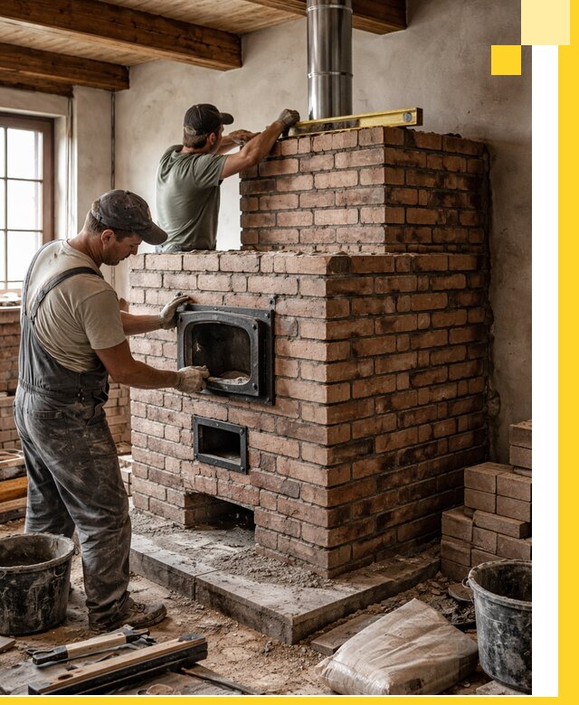 Печи для загородного дома под ключ в Сальске — монтаж и сервис