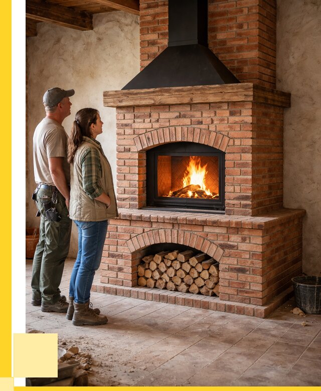 Печи камины из кирпича в Сальске от 122016 р. | ЭриданСлс