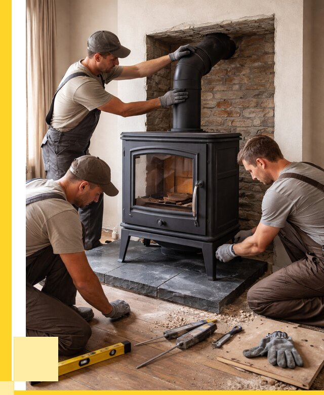 Монтаж печи камина в частном доме в Сальске от 25420 р. | ЭриданСлс