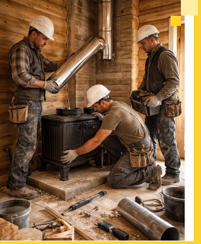 Профессиональный монтаж банных печей и дымоходов в Сальске