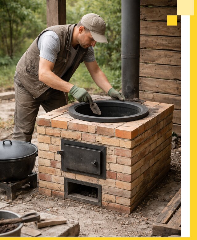 Изготовление и установка печей для казана в Сальске под ключ