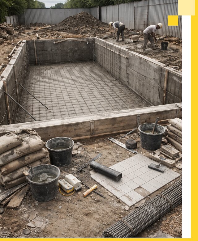 Строительство бассейнов под ключ в Сальске, дизайн и монтаж