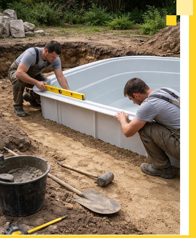 Производство и установка пластиковых бассейнов в Сальске под ключ