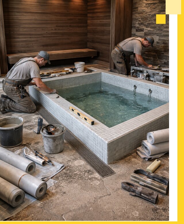 Установка и строительство бассейнов для сауны в Сальске