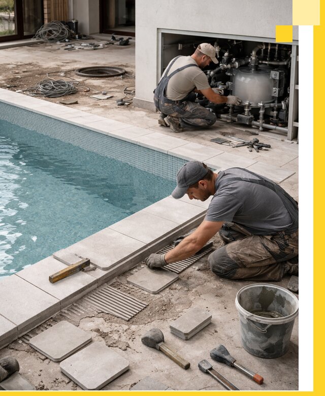 Строительство и монтаж бассейнов в коттедже в Сальске