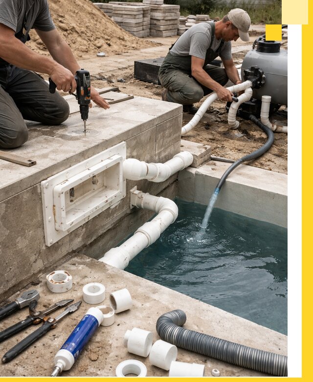 Строительство скиммерных бассейнов под ключ в Сальске