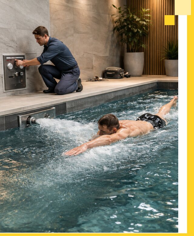 Проектирование и монтаж бассейнов с противотоком в Сальске