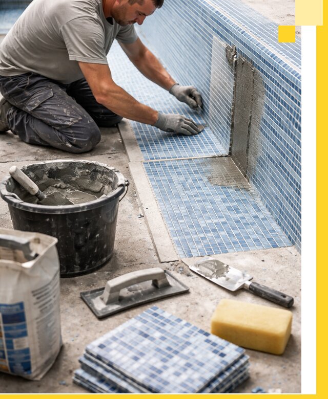 Укладка и ремонт мозаики для бассейнов под ключ в Сальске