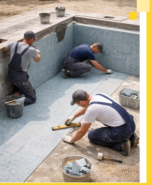 Укладка и установка плитки для бассейнов под ключ в Сальске