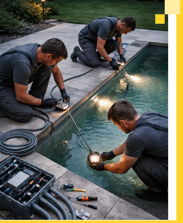 Профессиональное освещение бассейнов в Сальске: дизайн и монтаж