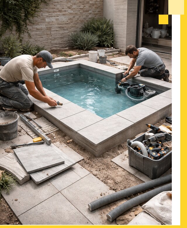 Мини бассейны под ключ в Сальске, дизайн и установка