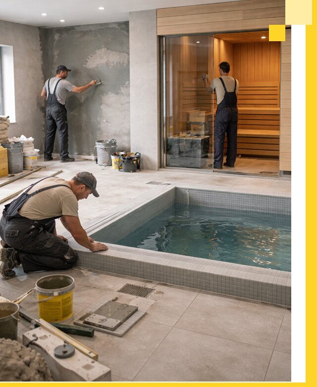 Проектирование и строительство сауны с бассейном в Сальске