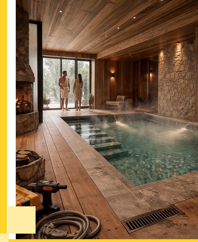 Проекты бань с бассейном под ключ в Сальске от 76260 р., ЭриданСлс