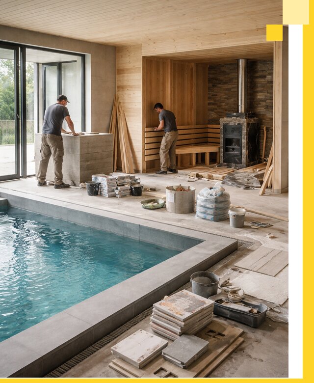 Проектирование и строительство бань с бассейном в Сальске