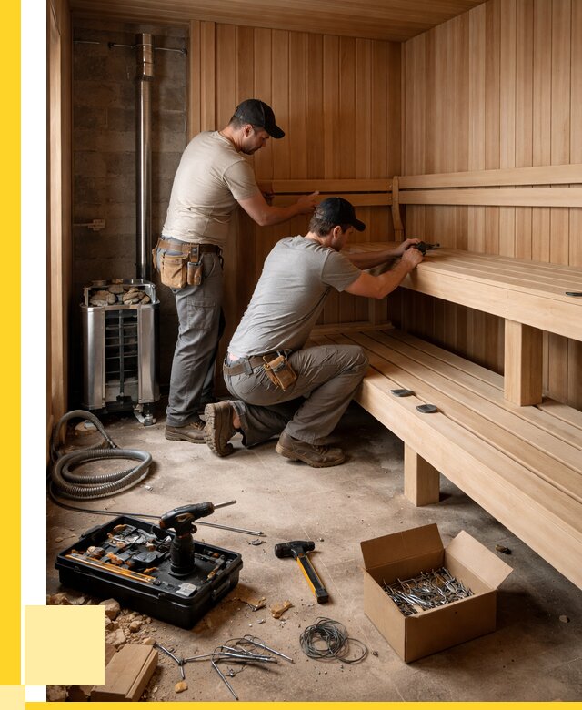 Монтаж саун под ключ в Сальске от 122016 р. | ЭриданСлс