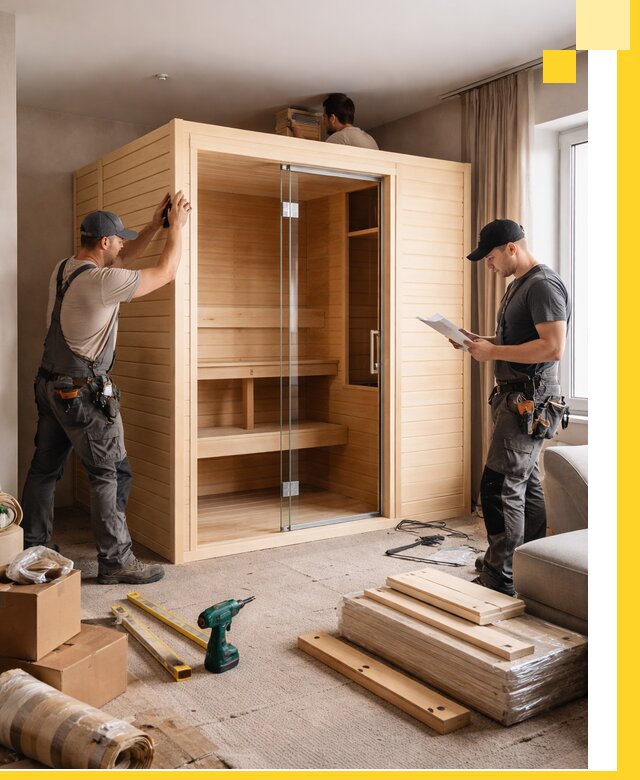 Установка и благоустройство саун в квартире в Сальске