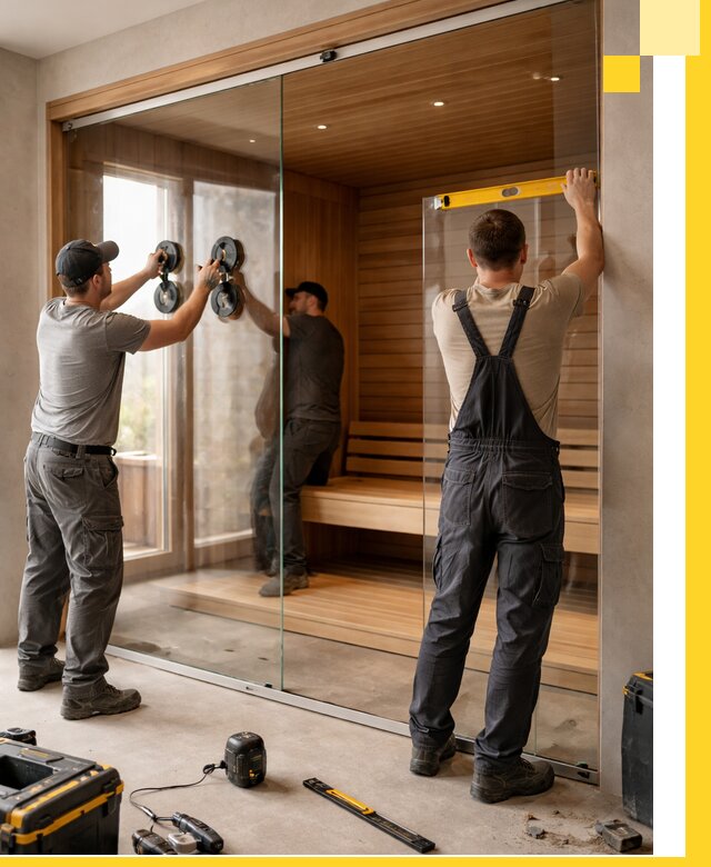 Производство и монтаж стеклянных саун под ключ в Сальске