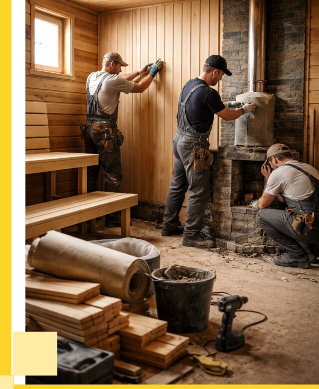 Ремонт бань под ключ в Сальске от 45756 р. | ЭриданСлс