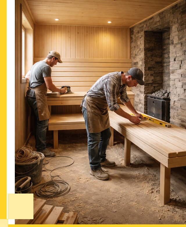 Отделка бани в Сальске: внутренняя отделка от 3050 р. | ЭриданСлс