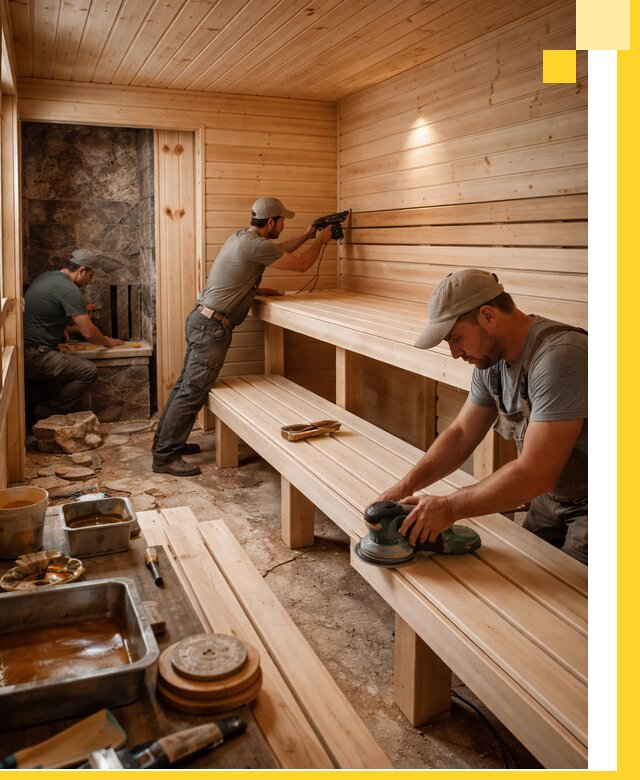 Профессиональная отделка бань в Сальске под ключ, с гарантией