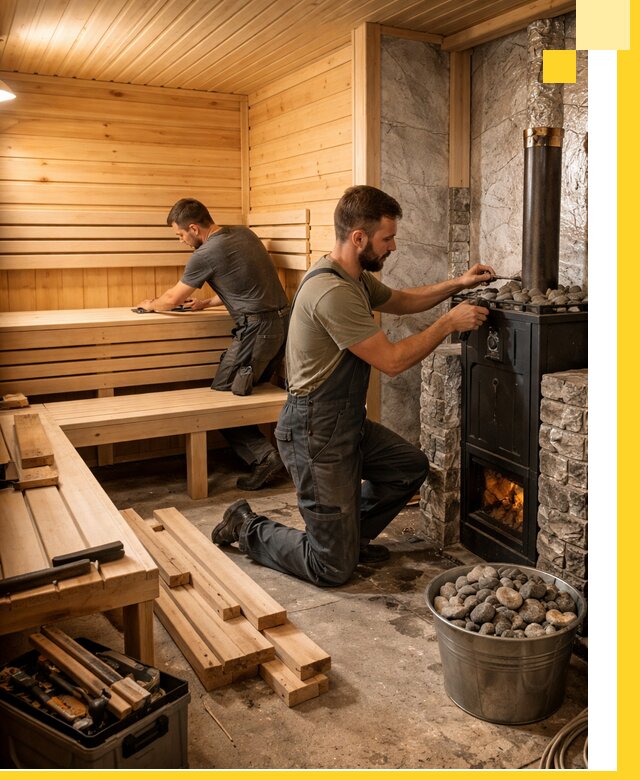 Дизайн и строительство интерьеров бань под ключ в Сальске