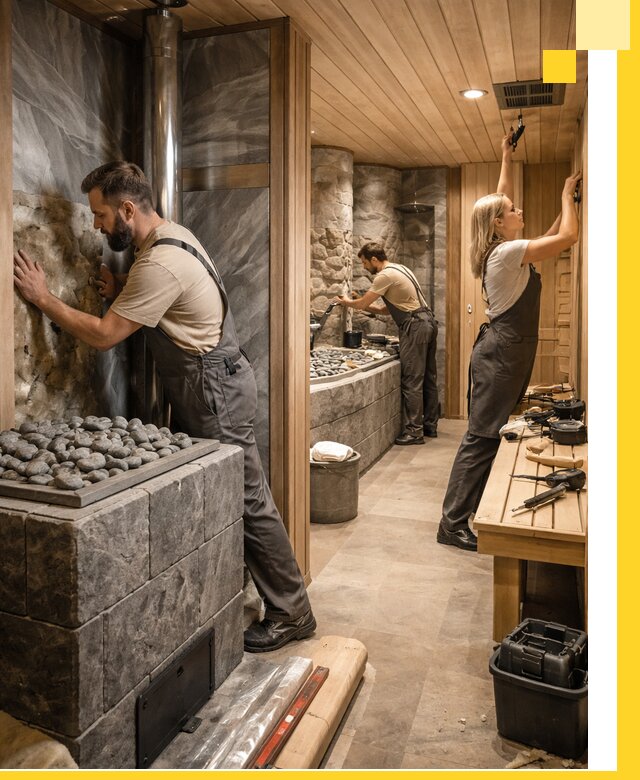 Строительство бань и SPA процедур в Сальске под ключ и отделкой