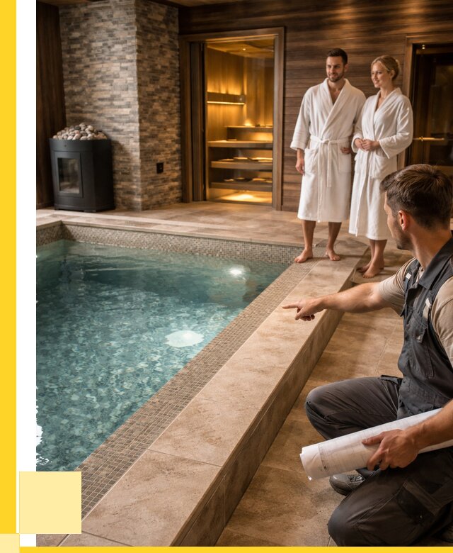 Проект бани с бассейном под ключ в Сальске от 66092 р. | ЭриданСлс