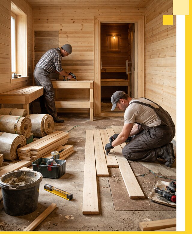 Индивидуальный проект бани с комнатой отдыха под ключ в Сальске