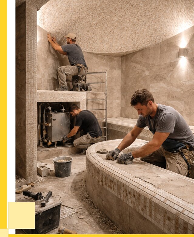 Монтаж хамамов под ключ в Сальске от 254200 р. ЭриданСлс