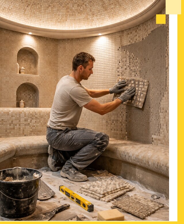 Устройство и монтаж домашнего хамама под ключ в Сальске