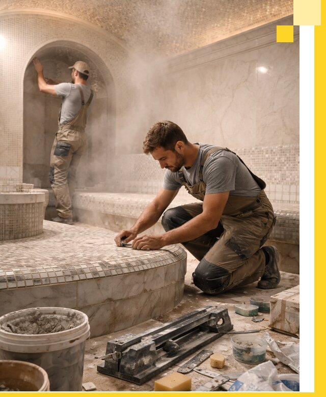 Профессиональный дизайн хамама и SPA под ключ в Сальске