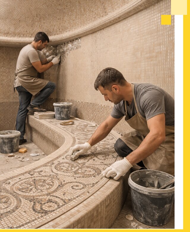 Плитка для хамама в Сальске, укладка, подбор и поставка