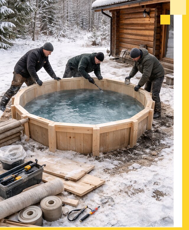Изготовление и установка ледяных купелей под ключ в Сальске