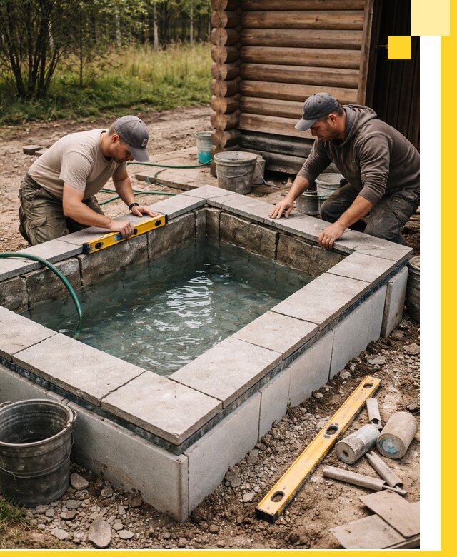 Изготовление и установка холодных купелей под ключ в Сальске